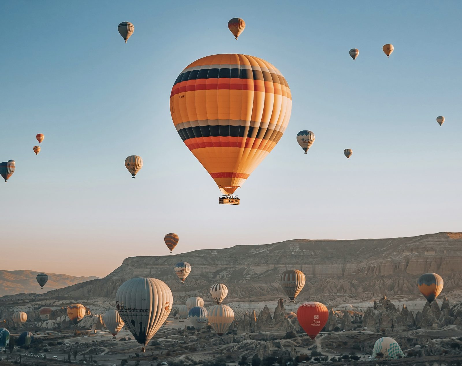 Hot air balloons over Cappadocia